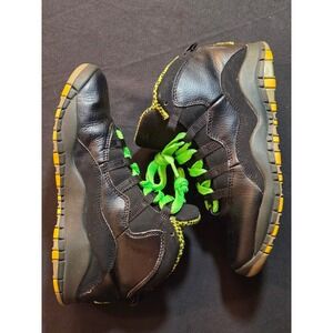 Air Jordan 10 Retro GS Black Venom Green Youth Sneakers Size‎ 2.5Y